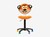 Стул детский поворотный For kids GTS RU TIGER