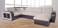 Угловой диван Ника 2 П-образный с оттоманкой